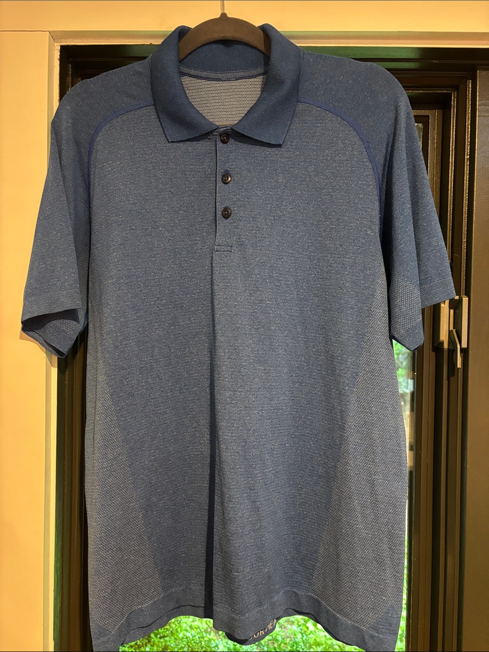 Lululemon Men's Blue Polo Shirt - Classic Short Sleeve